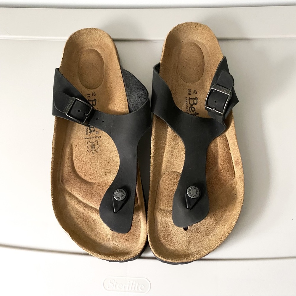 Betula by Birkenstock Black Sandals Size 42 Euro, 11 US